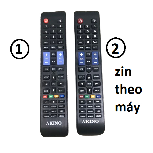Remote điều khiển tivi akino hàng zin theo máy, bảo hành 6 tháng
