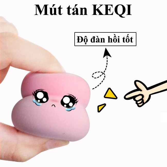 Bông mút tán nền Jelly Party hình Giọt Nước - Trứng Vát - Hồ Lô siêu mịn