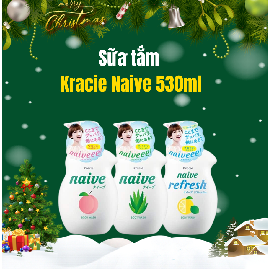 Sữa tắm cao cấp Naive body wash 530ml Date tháng 11/2025
