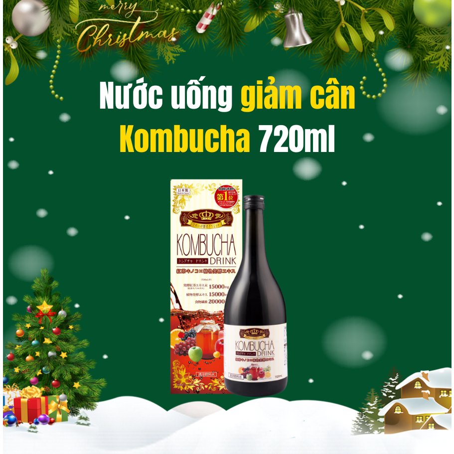 Nước uống giảm cân Kombucha 720ml Nhật Bản