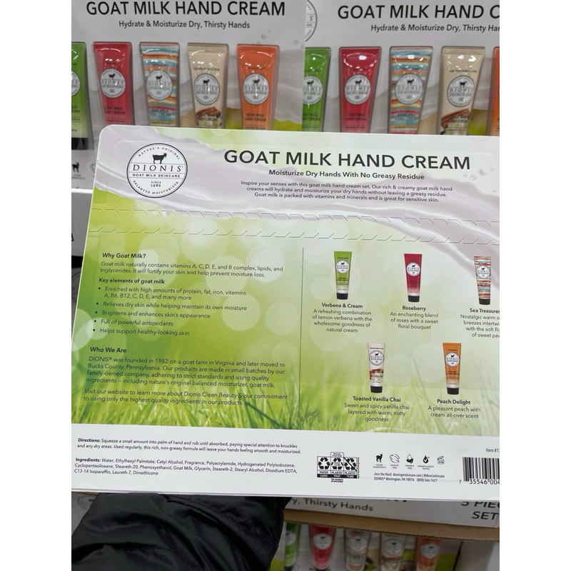 Kem dưỡng ẩm da tay Dionis Goat Milk Hand Cream 28g- tinh chất sữa dê 𝐔𝐒𝐀