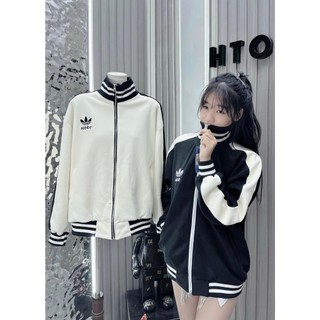 Áo khoác thể thao adidas 2 sọc chất nỉ 2 lớp dày dặn - áo khoác nỉ adidas logo thêu cao cấp