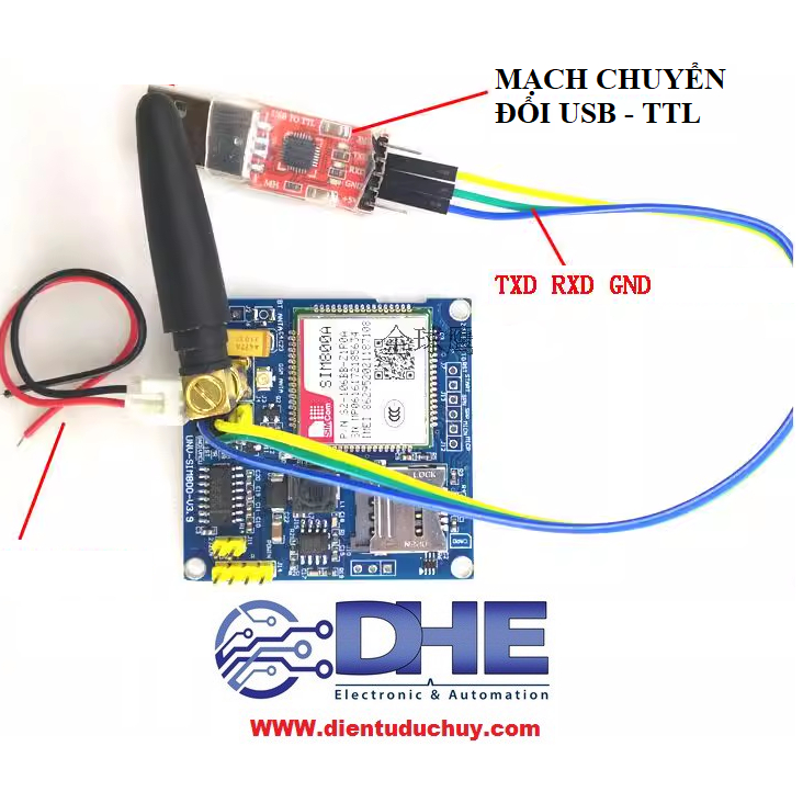 MODULE SIM800A (BẢN NÂNG CẤP TỪ SIM900A) - TRUYỀN DỮ LIỆU KHÔNG DÂY QUA SMS/GSM/GPRS
