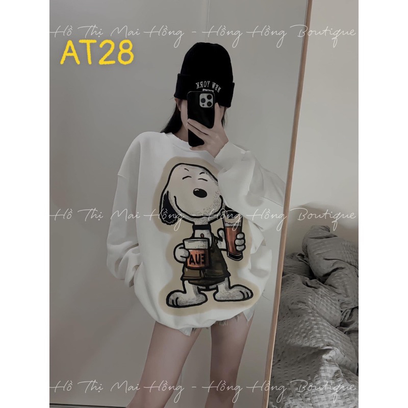 Áo nỉ cổ tròn các mẫu  unisex nam nữ dày dặn THA588