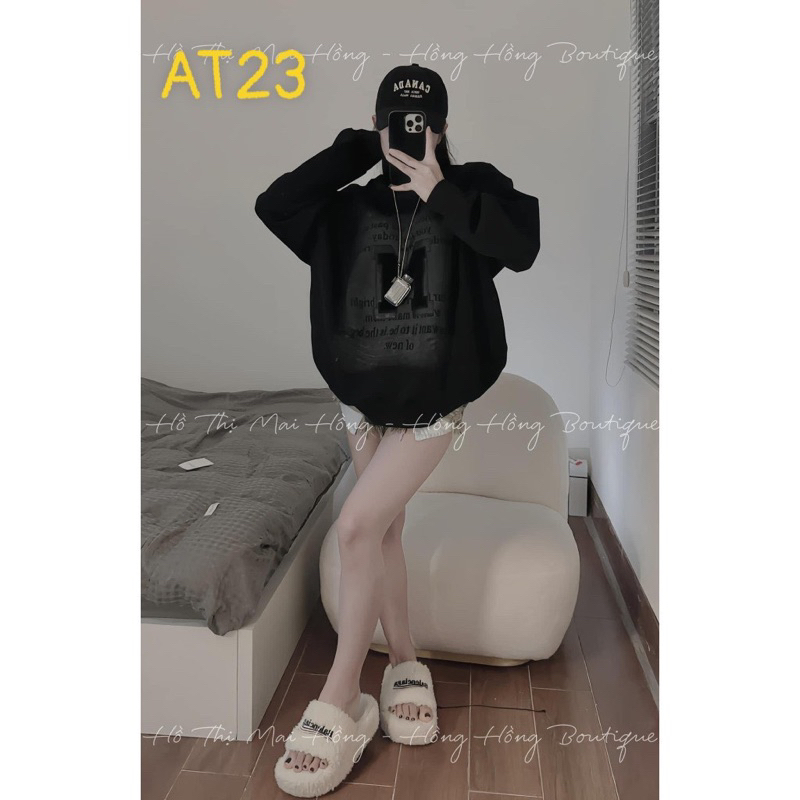 Áo nỉ cổ tròn các mẫu  unisex nam nữ dày dặn THA588