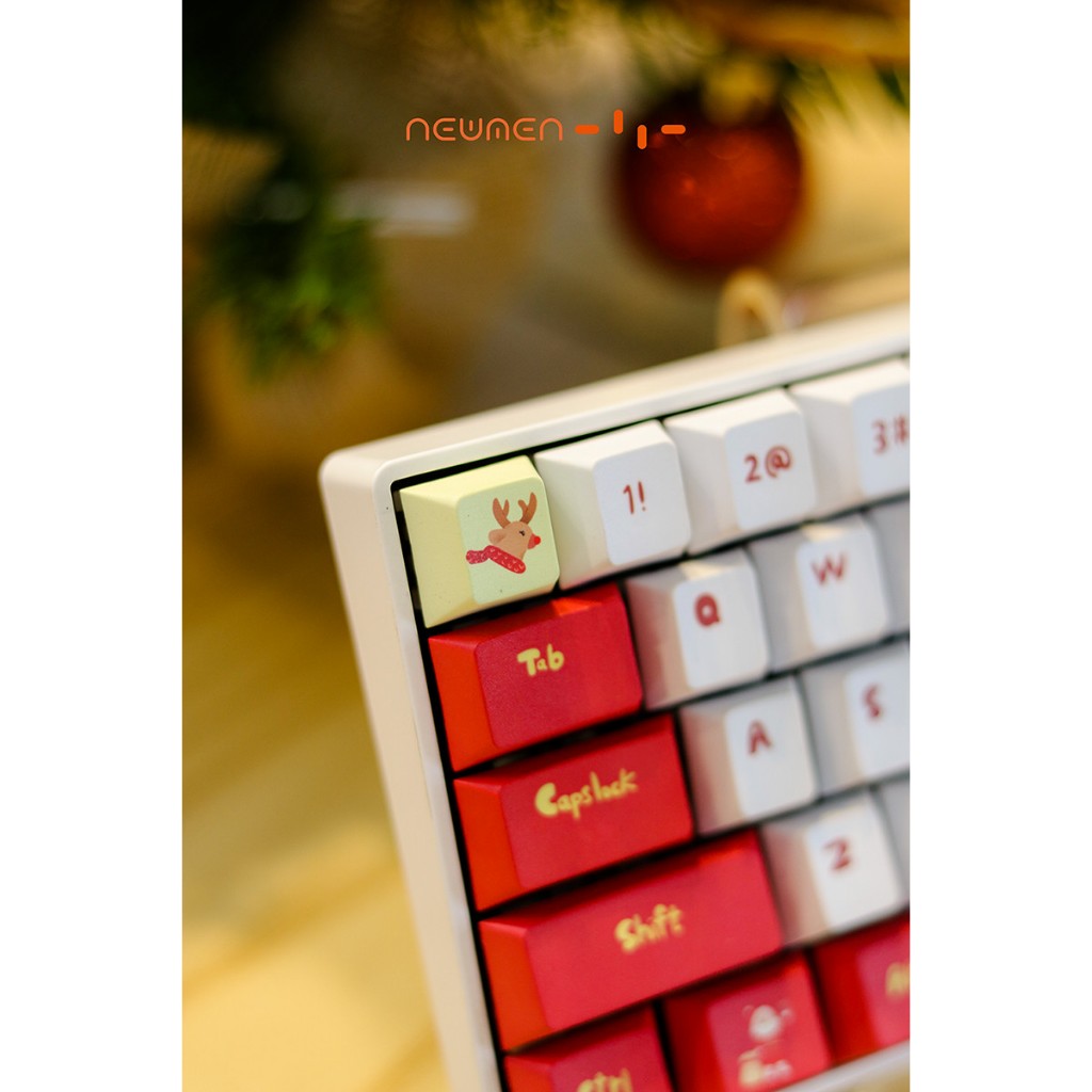 Bộ keycap Newmen PBT Dye-Sub Christmas (123 nút ) - Dùng cho Layout 61, 68, 84 nút