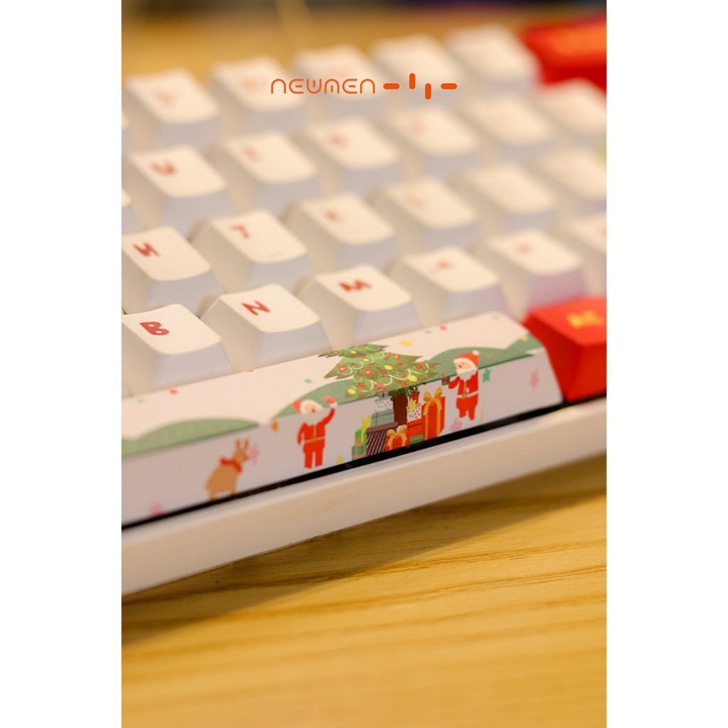 Bộ keycap Newmen PBT Dye-Sub Christmas (123 nút ) - Dùng cho Layout 61, 68, 84 nút