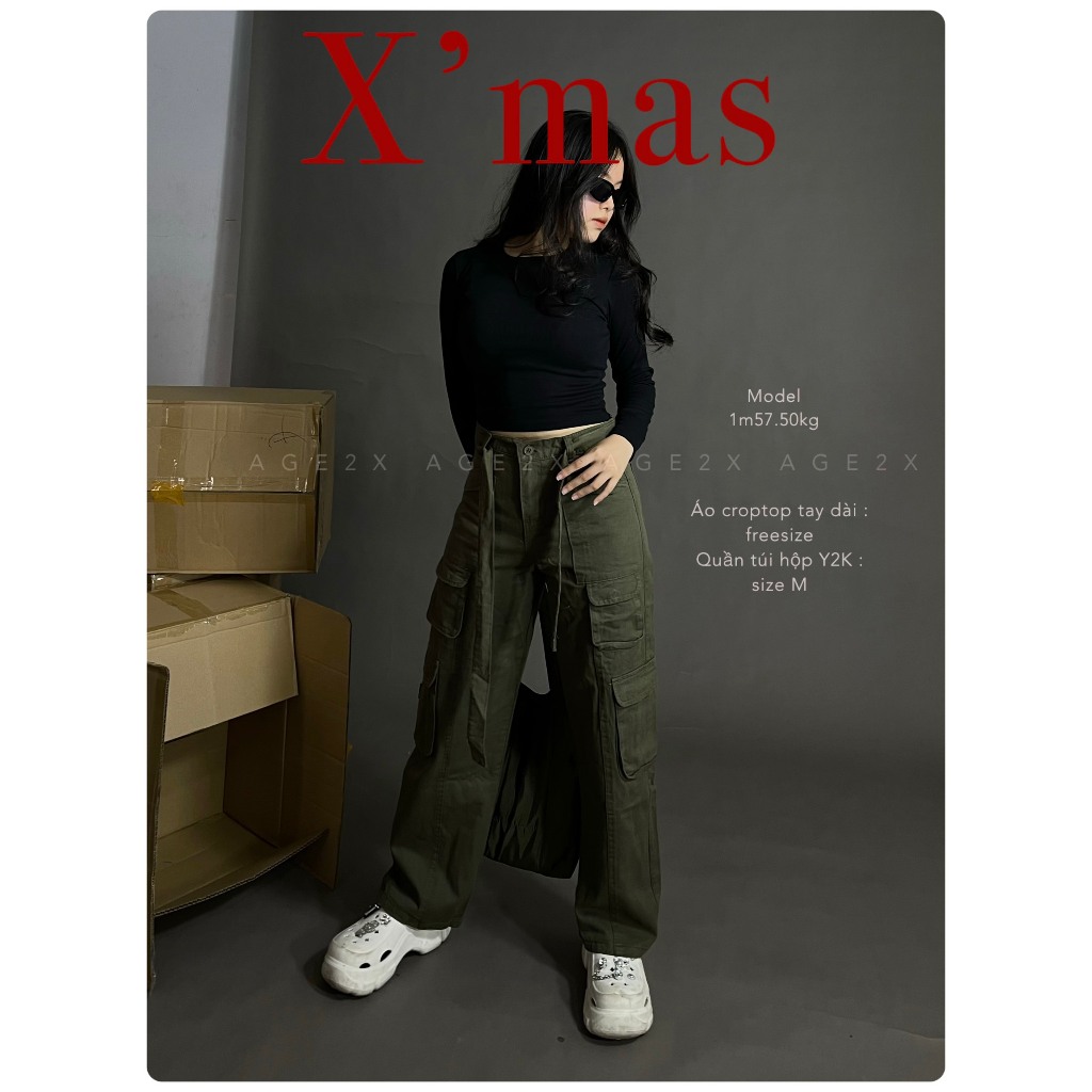 Áo Croptop Tay Dài Ôm Body tạo nét sexy thanh lịch cho girl sành điệu