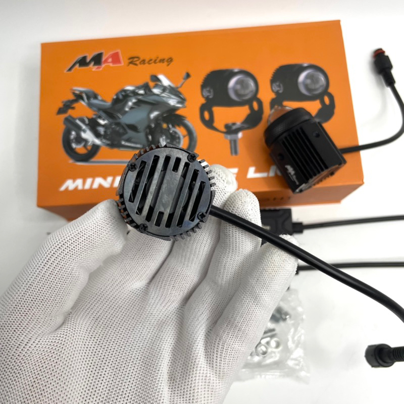 Đèn Trợ Sáng Mini Bi Cầu Mini MA Xe Máy Chính Hãng Nguồn Nhôm