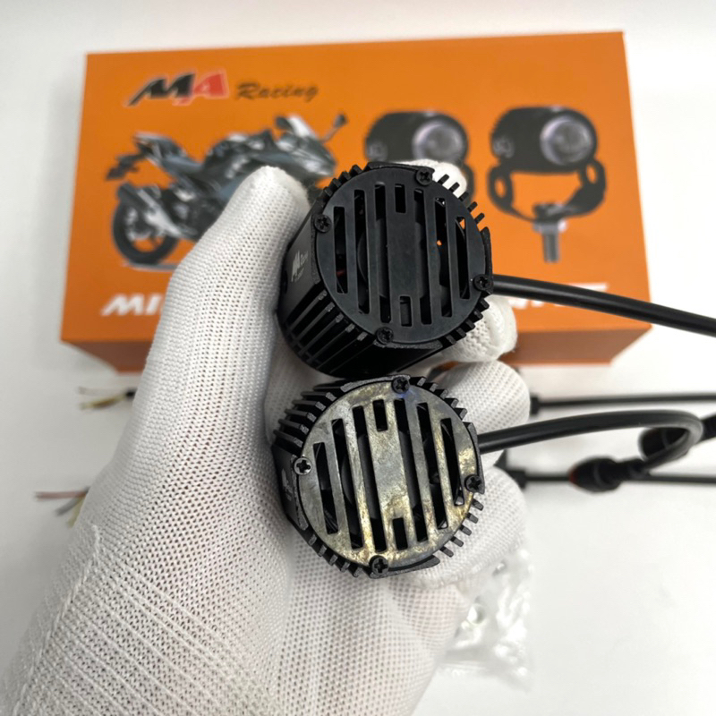 Đèn Trợ Sáng Mini Bi Cầu Mini MA Xe Máy Chính Hãng Nguồn Nhôm