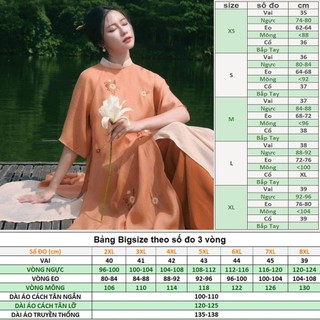 Bigsize Áo Dài Cách Tân Nữ Tơ Thêu TH14