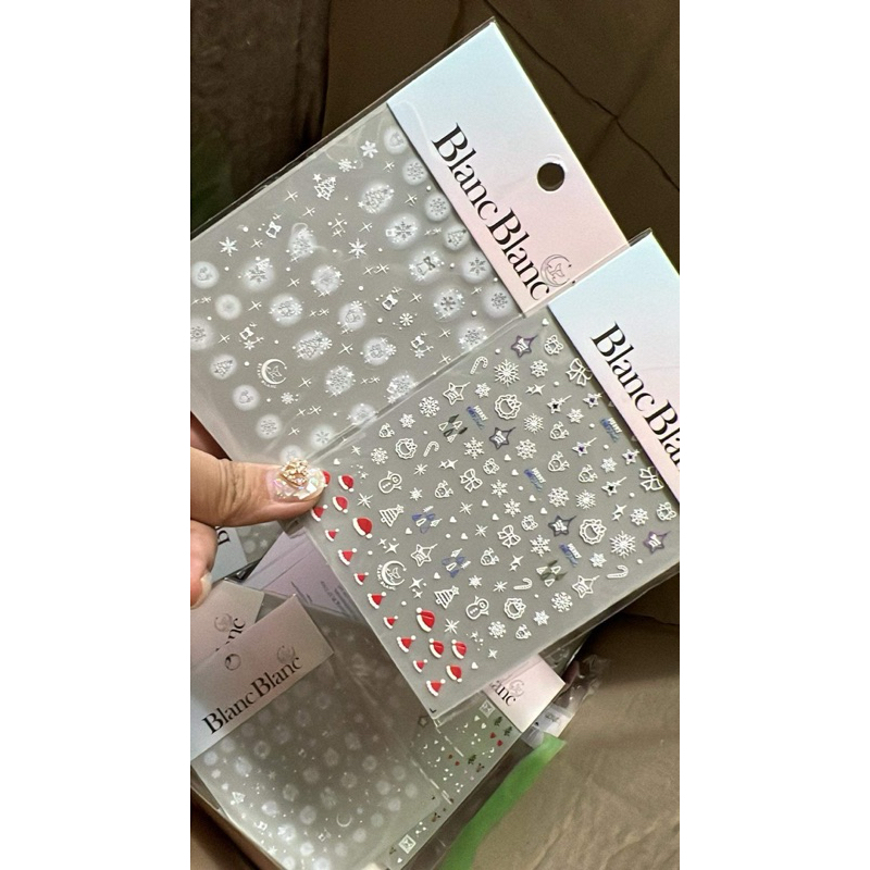 Blanc Blanc - Sticker nails Noel, giáng sinh