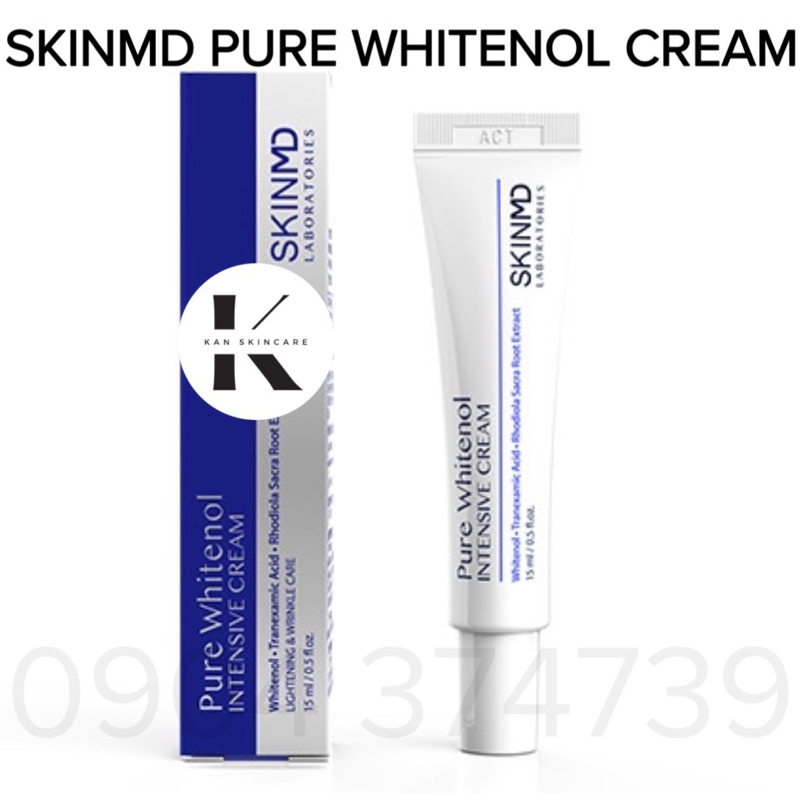 CT⭐ Kem mờ nám trắng da SkinMD Pure Whitenol Intensive Cream 15ml