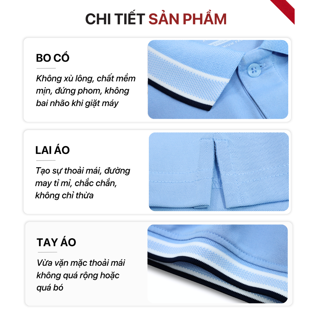 Áo thun Polo nam cao cấp có cổ bẻ SIXMEN  - CARO CASUS - vải cá sấu cotton thoáng mát, thanh lịch