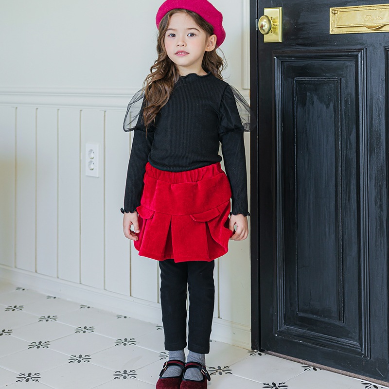 Chân váy nhung kèm legging lót nỉ Bebezoo siêu ấm BEC4SK101