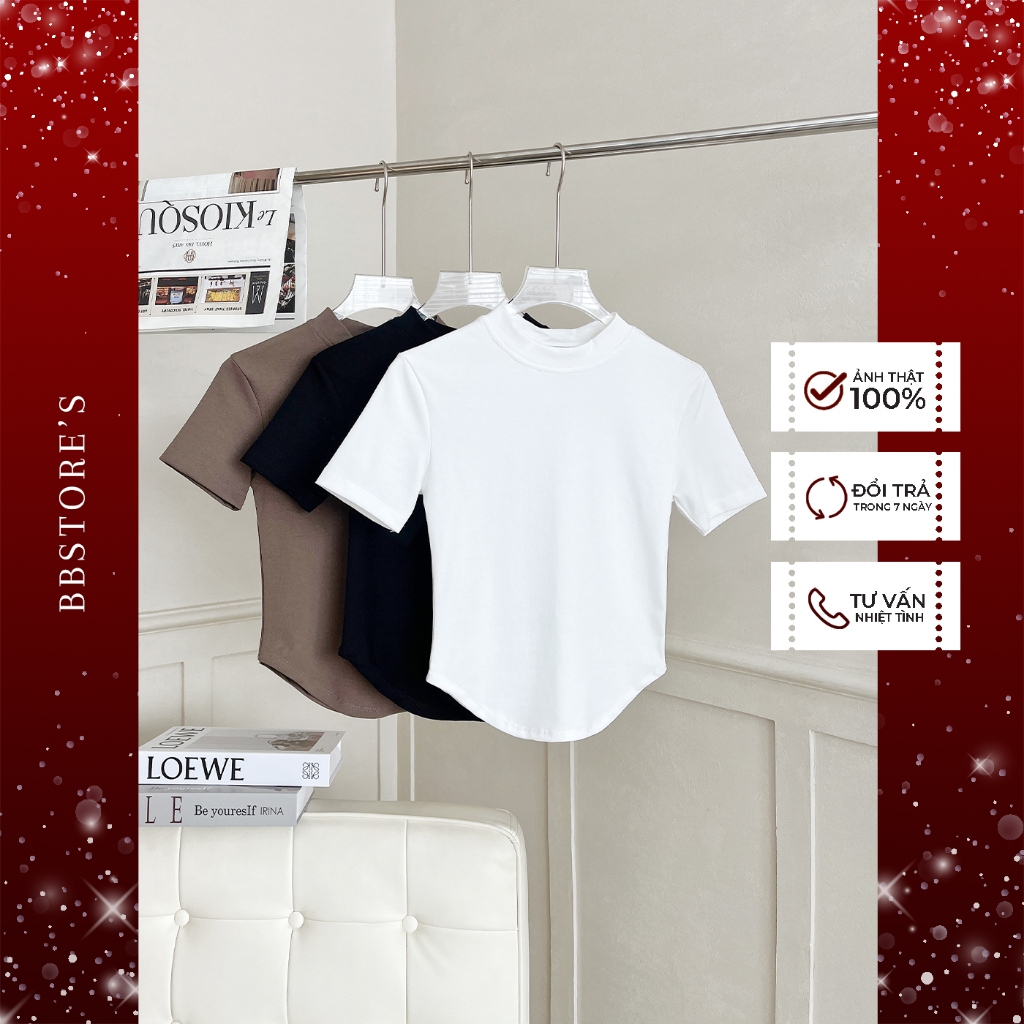 Áo Thun Tay Lỡ Cổ Tròn Lai Bầu BBSTORE'S -A2189S