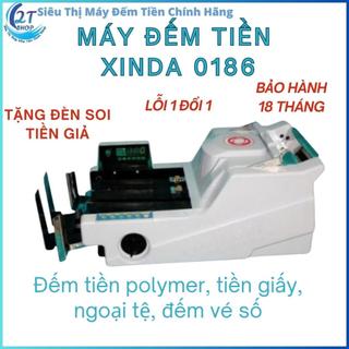 Máy đếm tiền Xinda 0186. máy đếm vé số, đếm số lượng tờ, máy đếm tiền rẻ bh 18 tháng tặng đèn soi uv