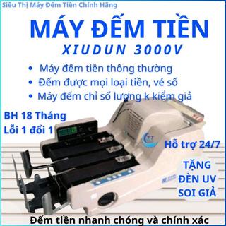 Máy đếm tiền xiudun 3000v, máy đếm thông thường đếm số lượng tờ, đếm vé số, thời gian bảo hành 18 tháng