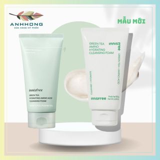 (Mẫu Mới) Sữa Rửa Mặt Chiết Xuất Từ Trà Xanh INNISFREE Green Tea Hydrating Amino Acid Cleansing Foam - 150ml
