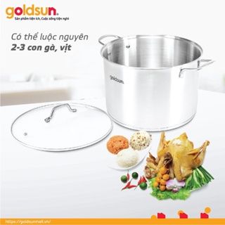 Nồi luộc gà Goldsun GPO2110-30S đường kính 30cm, Tặng kèm xửng hấp