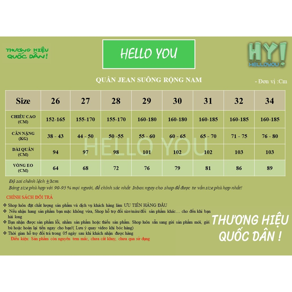 Quần jean nam retro baggy CẠP CAO ống suông rộng HELLOYOU, quần bò nam đen loang chất jeans cao cấp top xu hướng 2023