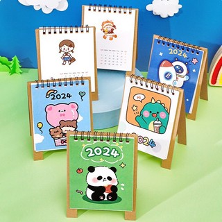 Lịch để bàn 2024 mini dạng sổ tay xinh xắn (PK29)