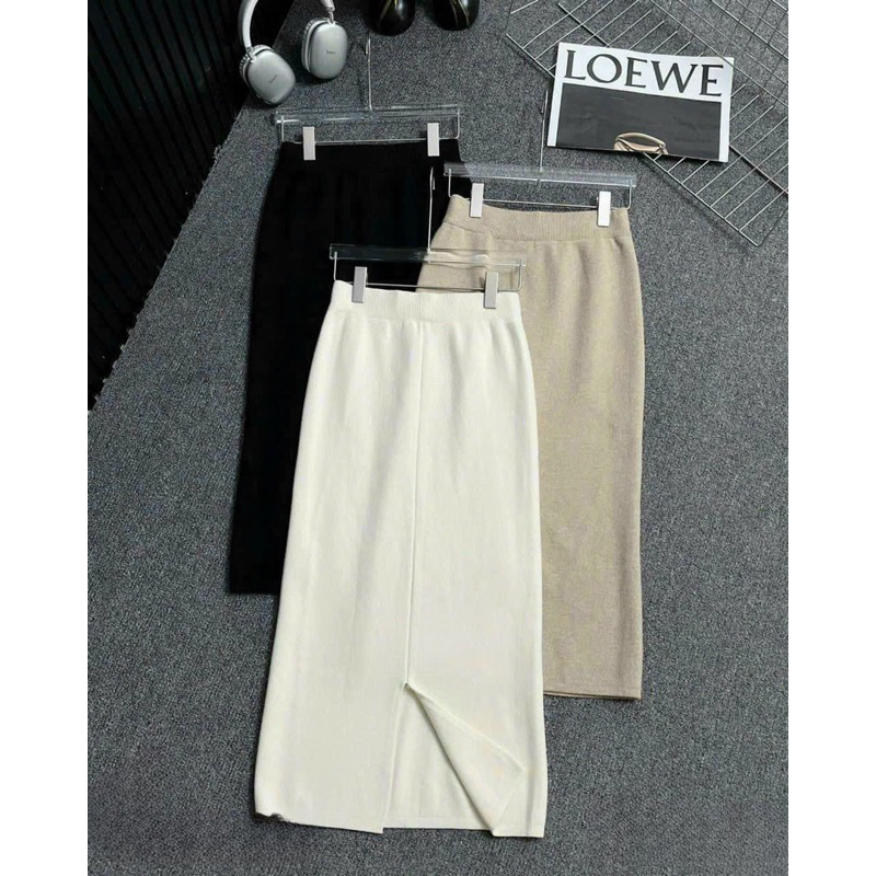 Chân Váy Len Full Màu QC