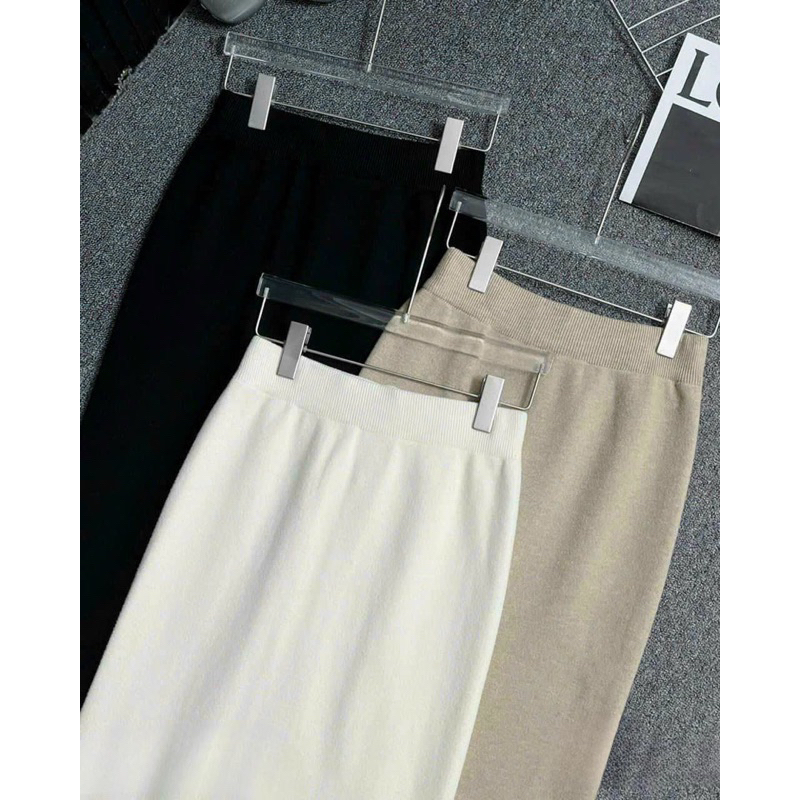 Chân Váy Len Full Màu QC