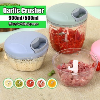 Máy nghiền tỏi ớt,thiết kế dây kéo cầm tay,Máy xay thịt mini đa năng 3 lưỡi dao,xay tỏi ớt hành