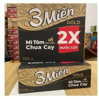Mì 3 miền chua cay, bò hầm thùng 30 gói