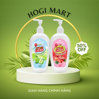 Nước rửa tay sinh học HOGI CLEAN làm sạch, mềm mại da tay Hương táo và dâu dung tích 500ml