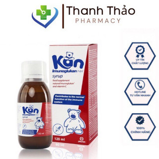 Siro Kan ImunoGlukan hỗ trợ miễn dịch nâng cao sức đề kháng cho bé 120ml