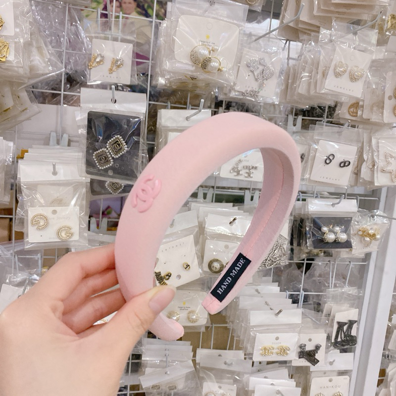 Băng Đô Bản Rộng Màu Hồng Ngọt Ngào