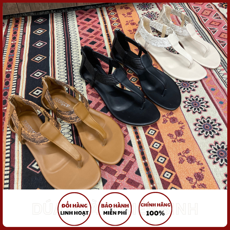 Giày Sandal Nữ Chiến Binh Boho, Sandal Thổ Cẩm N40