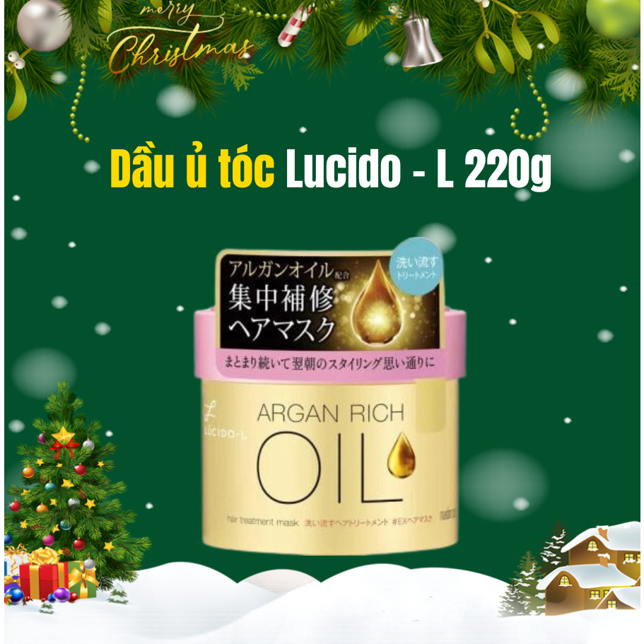 Kem Ủ Tóc Lucido-L Phục Hồi Chuyên Sâu và Dưỡng Ẩm 220g