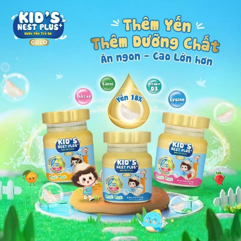 Nước Yến Sào Trẻ Em Gold Kid's Nest Plus+