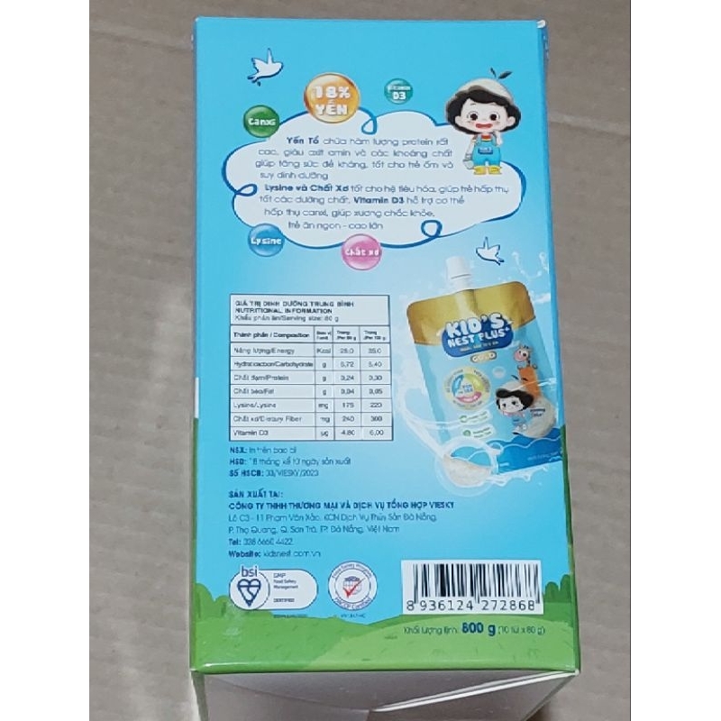 Nước Yến Sào Trẻ Em Gold Kid's Nest Plus+