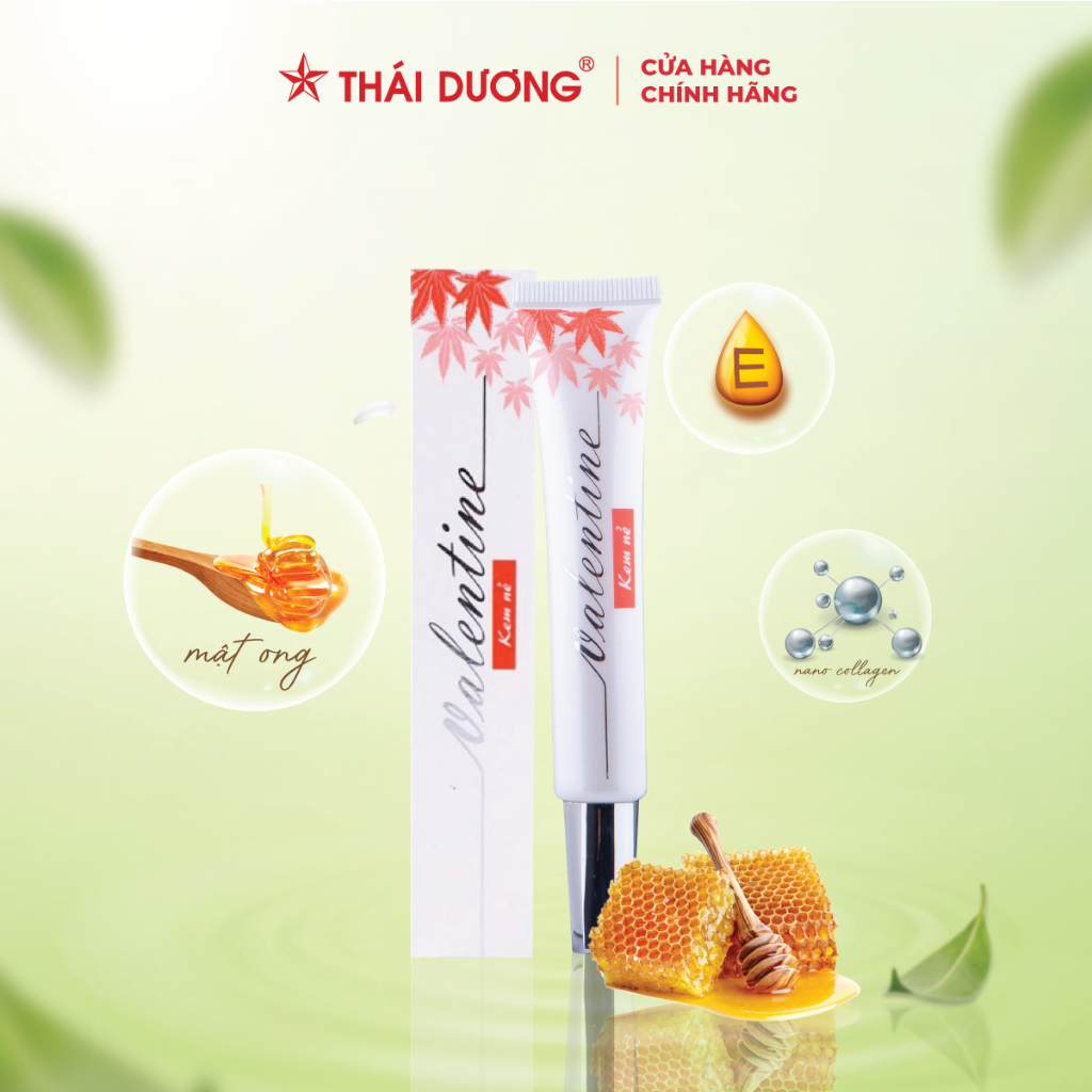 Combo 6 Tube Kem nẻ Valentine giữ ẩm, chống nứt nẻ 20g tặng Dầu gội Thái Dương 7 plus 100ml- Sao Thái Dương