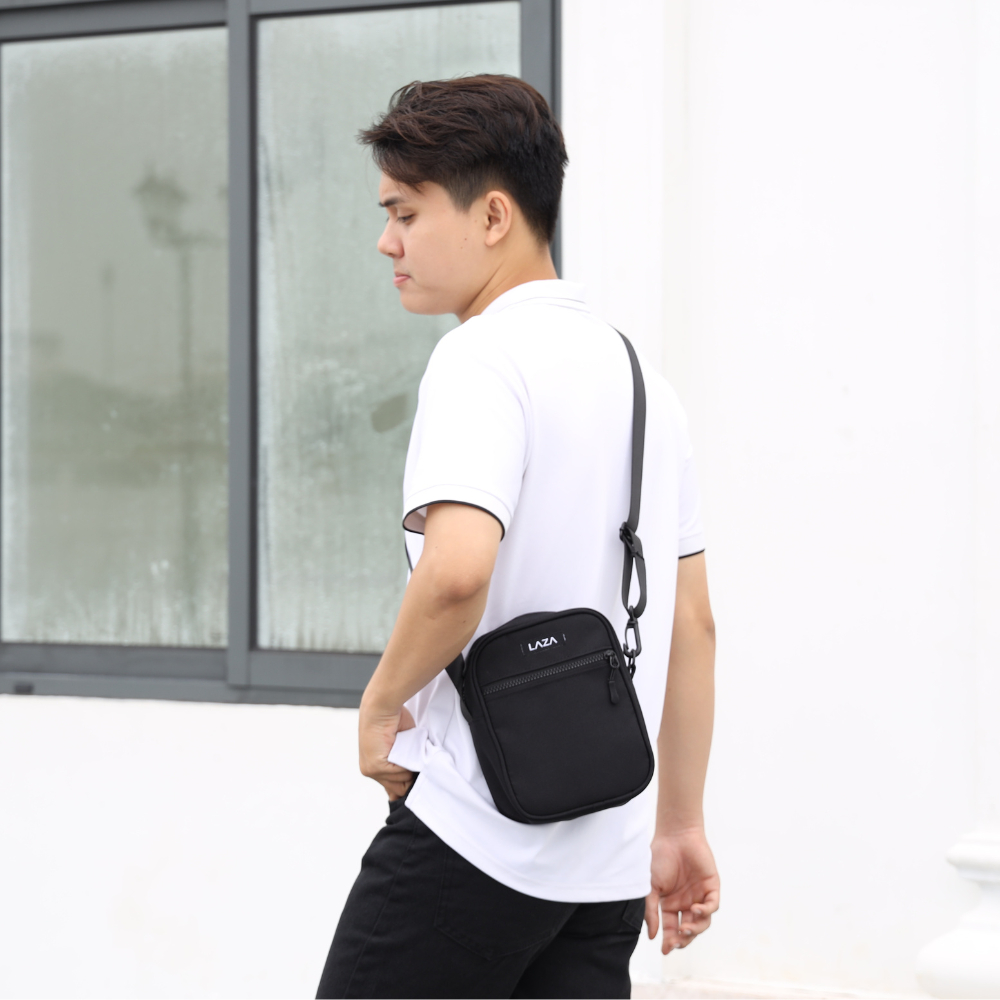LAZA - Túi đeo chéo nam nữ mini Pisano Bag 592 - Chất liệu canvas trượt nước cao cấp - Bảo hành trọn đời