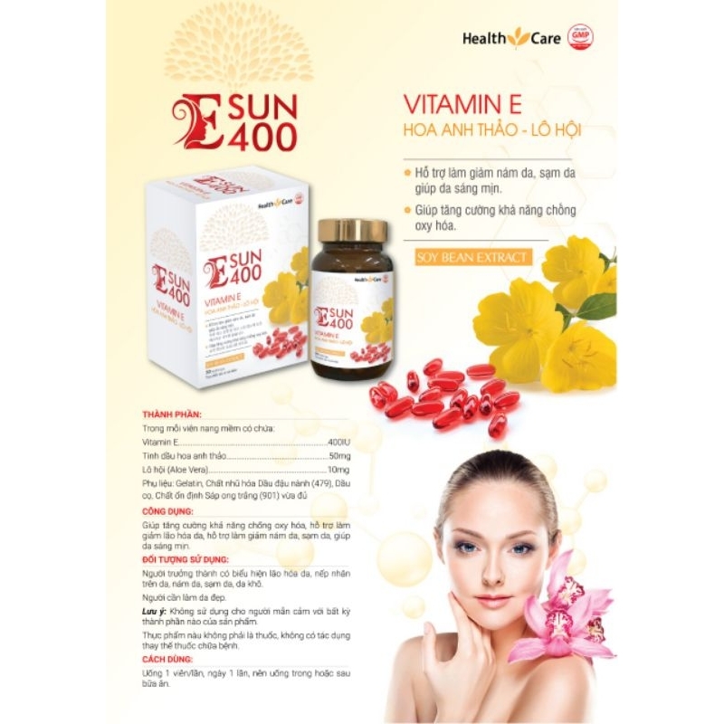 Vitamin E, E đỏ, Esun400