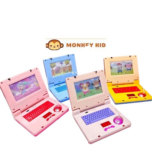 Đồ chơi máy tính laptop cho bé, máy tính bảng có chuột kèm đèn led phát nhạc giúp bé tránh xa điện thoại