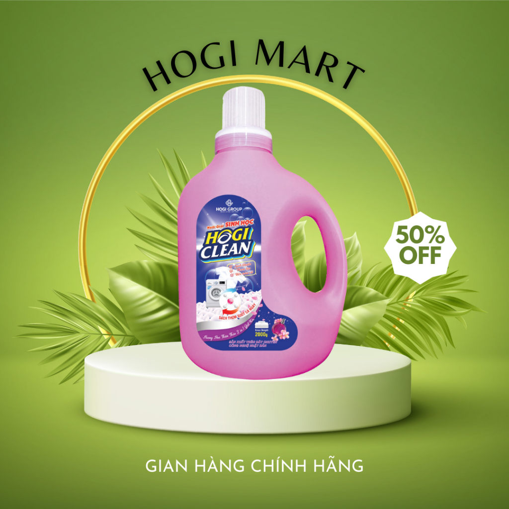 Nước giặt sinh học Hogi Clean - Hương hoa Thiên Thảo