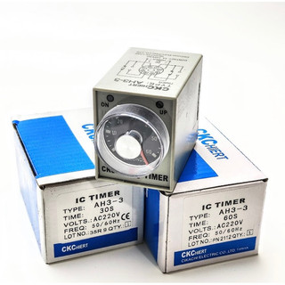 Rơ le thời gan ckc tặng kèm đế,ic timer ckc ah3-3