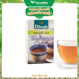 Trà Dilmah Traditional Oolong Tea All Natural 30g 20 túi lọc x 1.5gr Ô Long truyền thống - Tinh hoa trà Sri Lanka