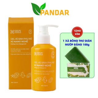 Dung dịch vệ sinh phụ nữ hồng mịn se khít Gel X2 Nano Nghệ hết ngứa loại bỏ mùi hôi chai 150ml Cỏ cây hoa lá PANDAR