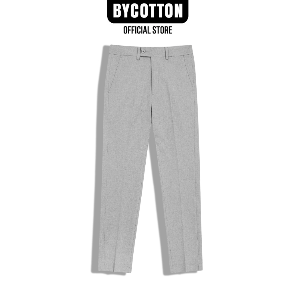 Quần Tây Dài Nam Cao Cấp Màu Xám Light GreyTrousers BY COTTON