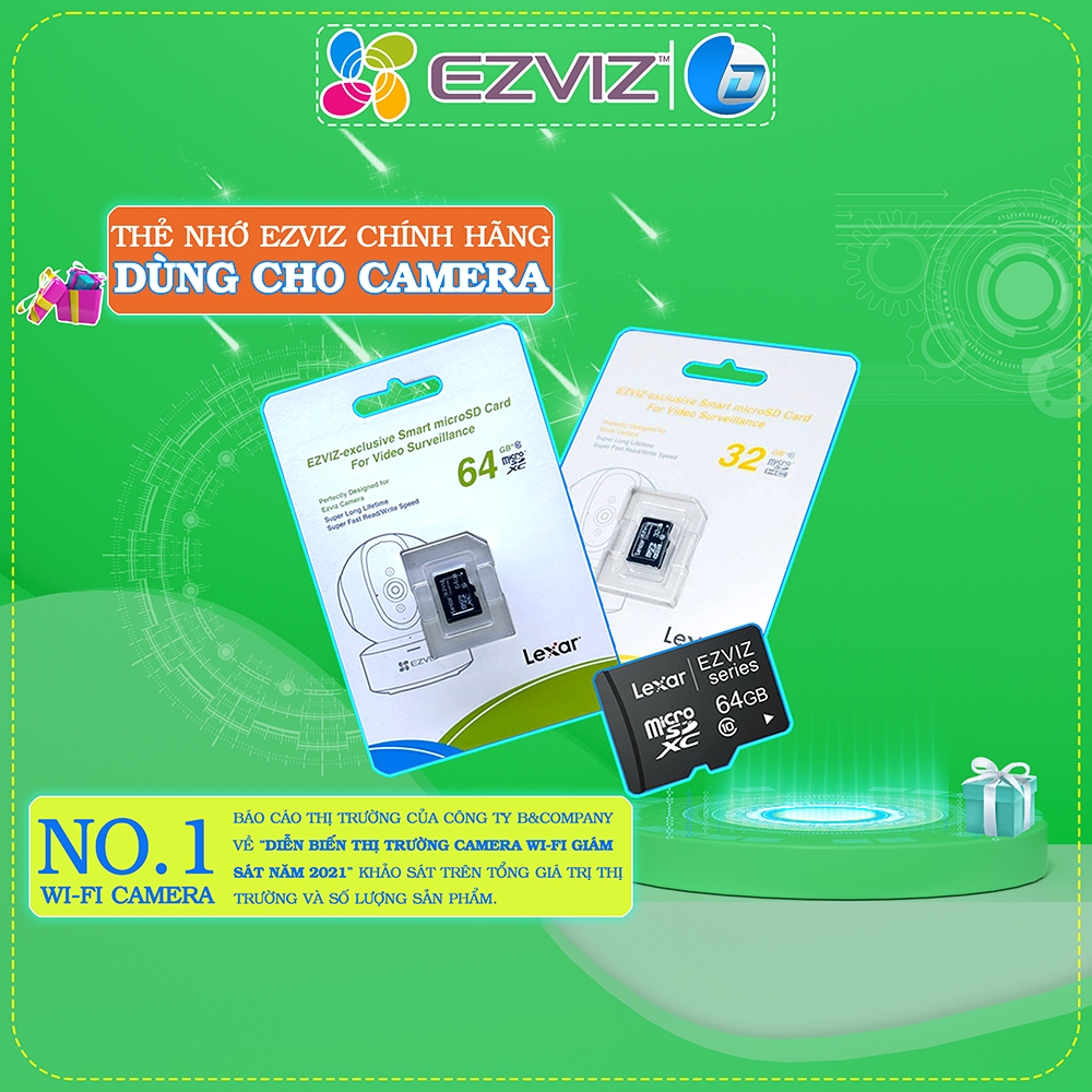 Thẻ nhớ Ezviz chính hãng 64GB, chuyên dùng cho camera | BigBuy360 - bigbuy360.vn