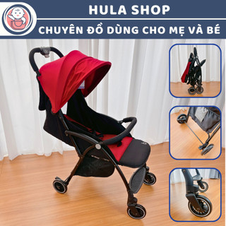 Xe đẩy trẻ em cao cấp gấp gọn Baobaohao A10 màu đỏ kèm màn