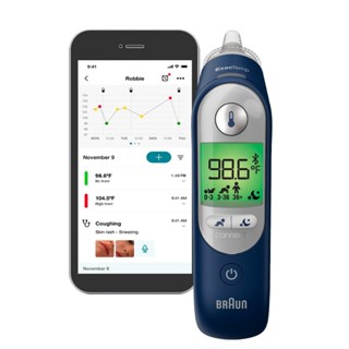 Braun ThermoScan 7 + Connect - Nhiệt kế điện tử cao cấp từ Braun Mới Nguyên seal Chính hãng