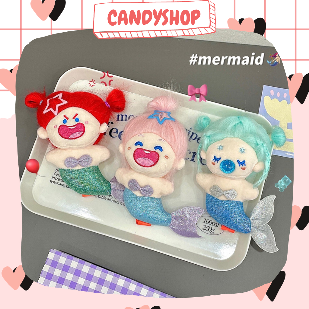 Búp bê móc khóa Nàng tiên cá siêu dễ thương vui nhộn thích hợp sưu tầm trang trí, làm quà tặng  CANDYSHOP
